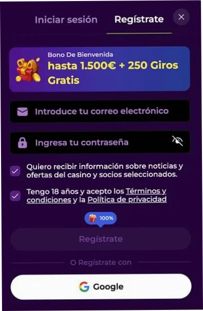 Cómo iniciar sesión en Spinmama Casino