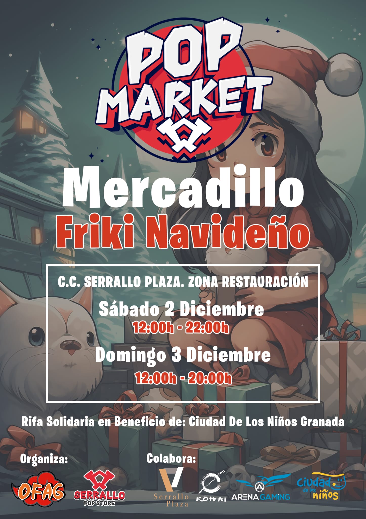 Cartel Mercado Friki Navideño